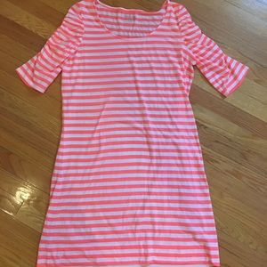 Lilly Pulitzer bright coral dress